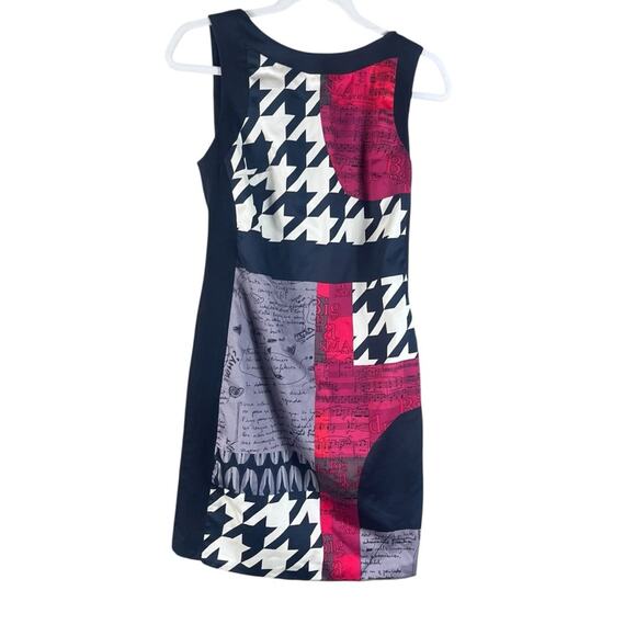 Desigual Delia Abstract Mini Sheath Cocktail Dress Y2K Twee Artsy EU 40 (8/10) - Picture 3 of 12